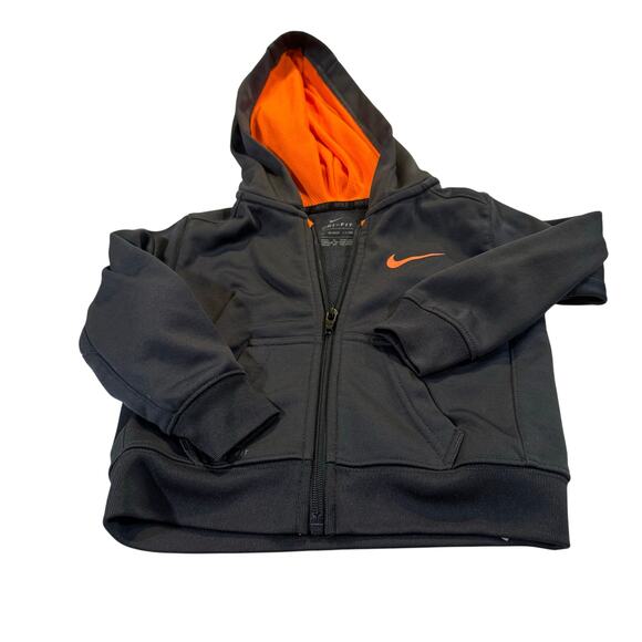 Nike Toddler Boy 2T Dri-Fit Full Zip Metal Gray Jacket - Picture 1 of 5